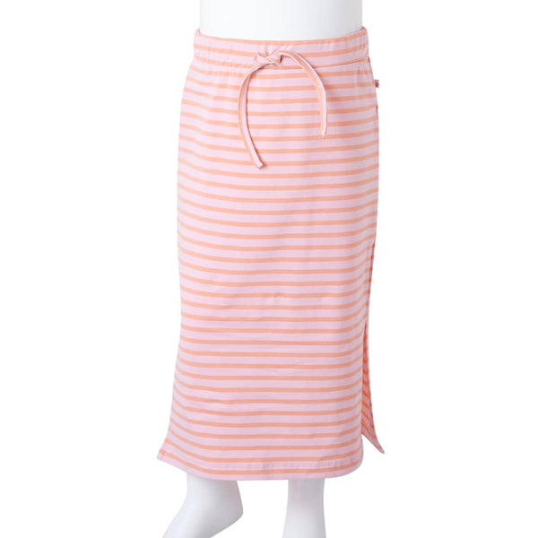 Jupe d'enfant rayée droite rose 104