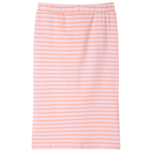 Jupe d'enfant rayée droite rose 128