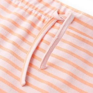 Jupe d'enfant rayée droite rose 128