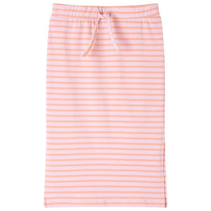 Jupe enfant rayée droite rose 140