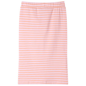 Jupe enfant rayée droite rose 140