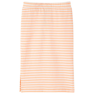 Gestreifter Kinderrock Neonorange - Größe 128