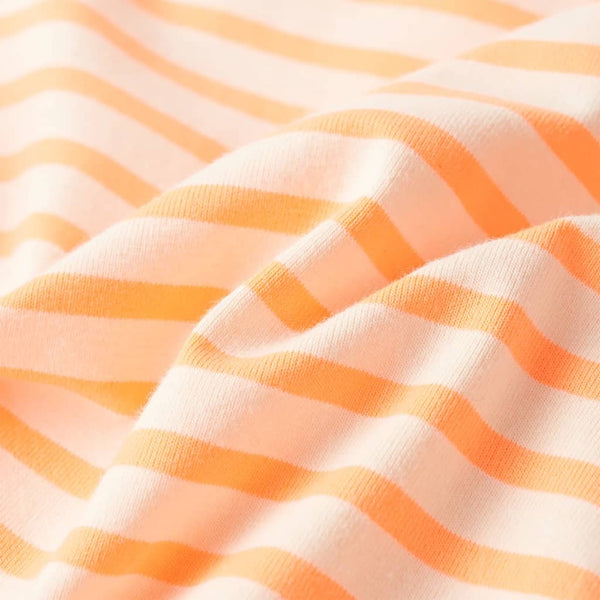 Kinderrock mit Streifen Gerade Neonorange 140