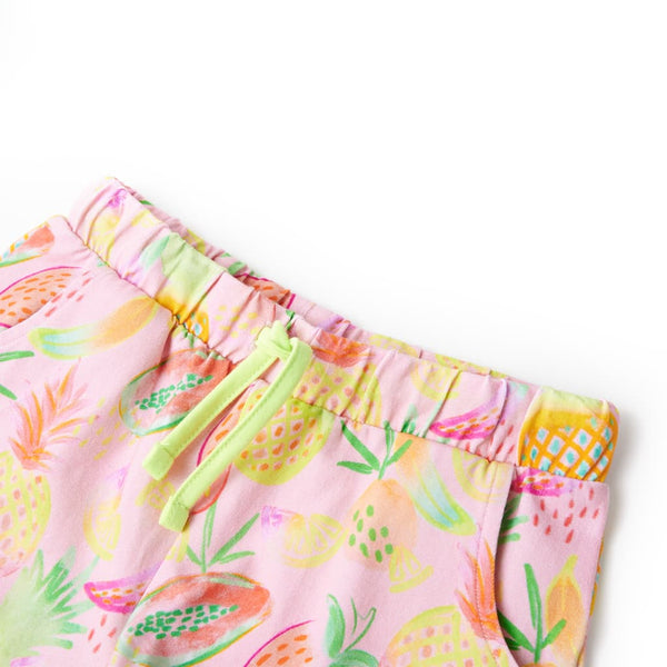 Kindershorts Zartrosa mit Kordelzug - Größe 104