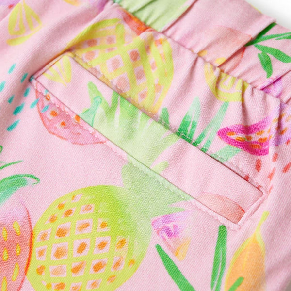 Shorts enfant à cordon Rose pâle 140