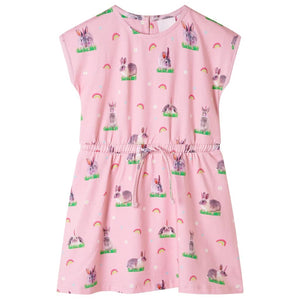 Robe enfant rose clair 104