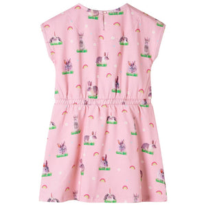 Robe enfant rose clair 104