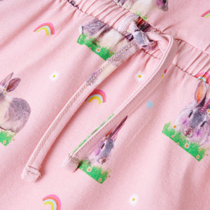 Robe enfant rose clair 104