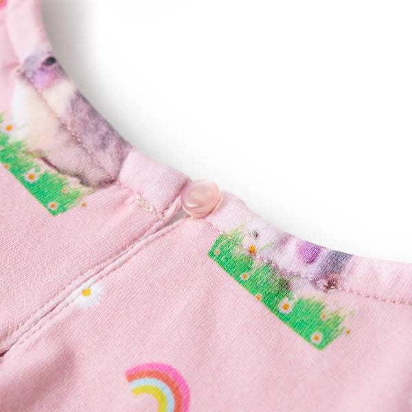 Robe enfant rose clair 104
