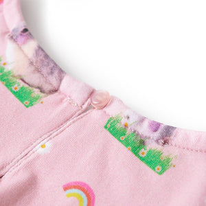 Robe enfant rose clair 140