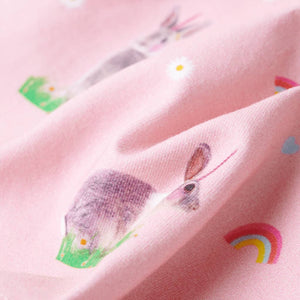 Robe enfant rose clair 140
