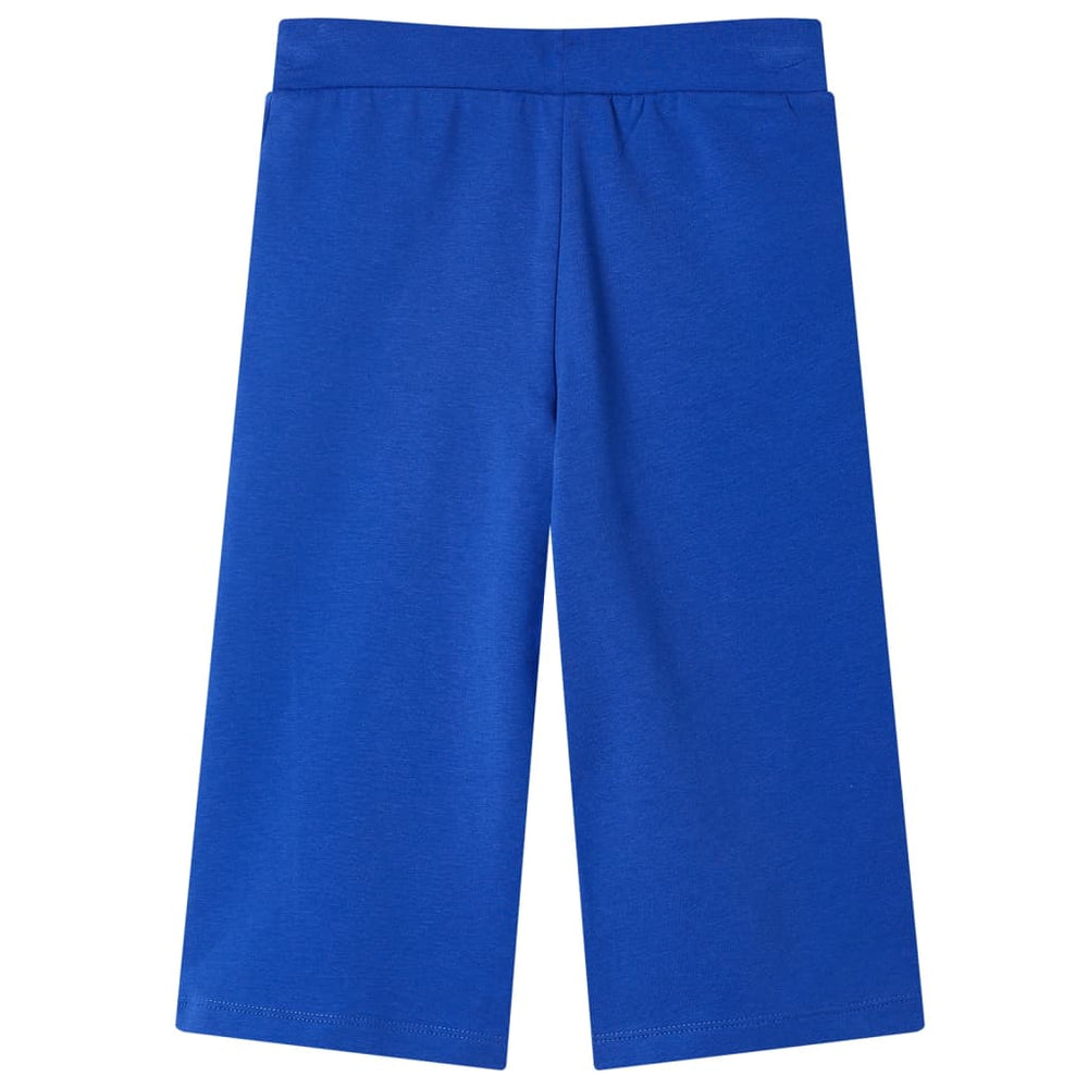 Kinderhose Kobaltblau Weite Beine Gr. 140