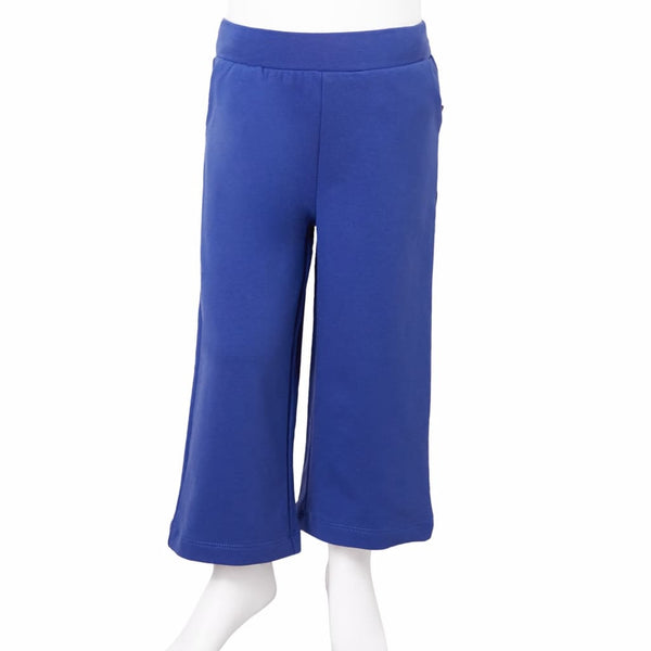 Kinderhose Kobaltblau Weite Beine Gr. 140