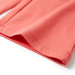 Pantalon pour enfant à jambes larges rose corail 92