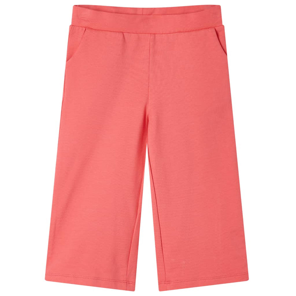 Kinderhose Korallenrosa Weite Beine Gr. 104