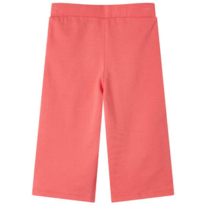 Kinderhose Korallenrosa Weite Beine Gr. 104