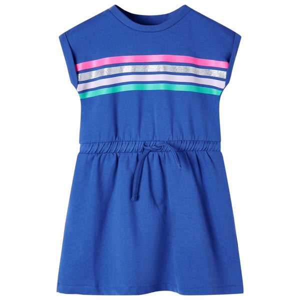 Robe enfant à cordon bleu cobalt 104
