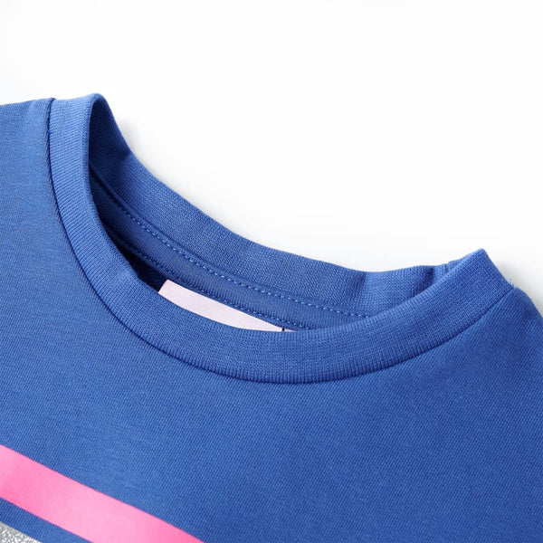 Robe enfant à cordon bleu cobalt 116