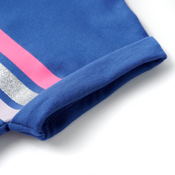 Robe enfant à cordon bleu cobalt 116