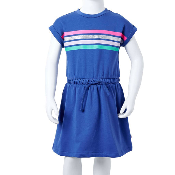Kinderkleid mit Kordelzug Kobaltblau 116
