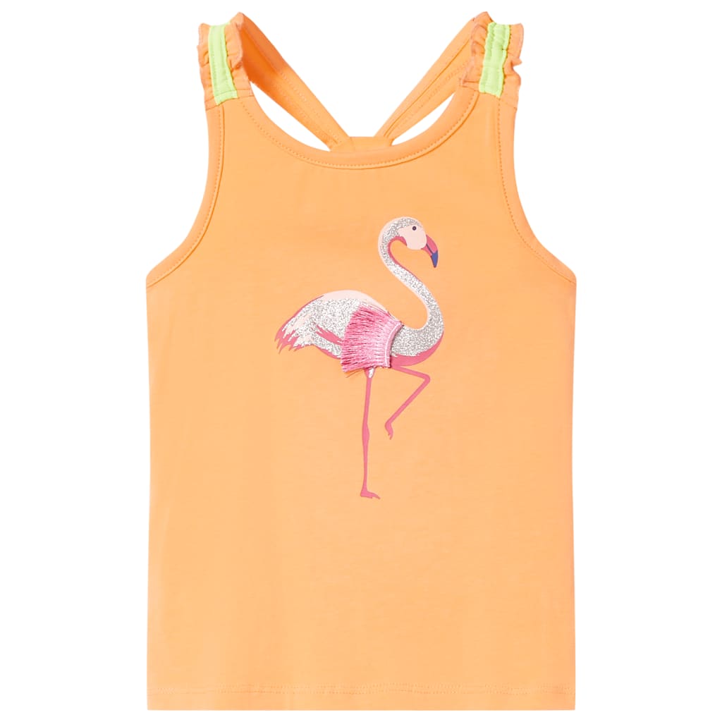 Kinder Tanktop Hellorange Größe 116