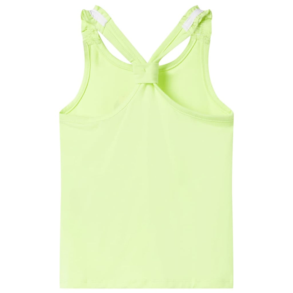Débardeur enfant jaune fluo 104