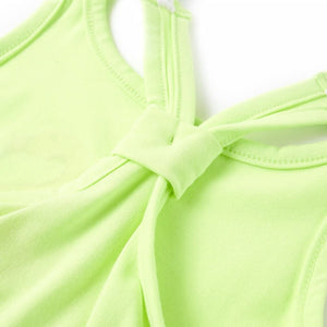 Neongelbes Tanktop für Kinder, Größe 104