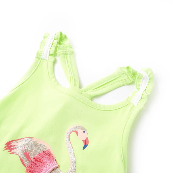 Débardeur enfant jaune fluo 128