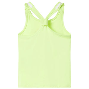 Débardeur enfant jaune fluo 140