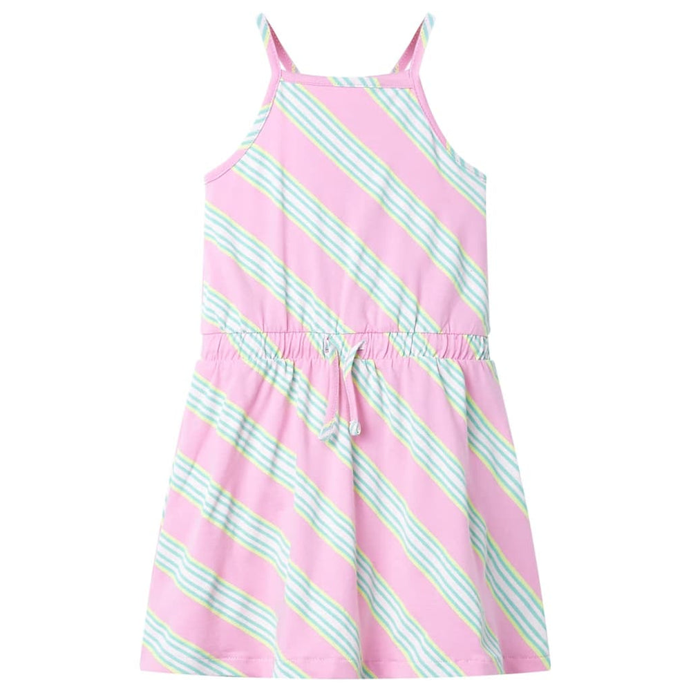 Rosa Kinderkleid Ärmellos mit Kordelzug - Größe 116