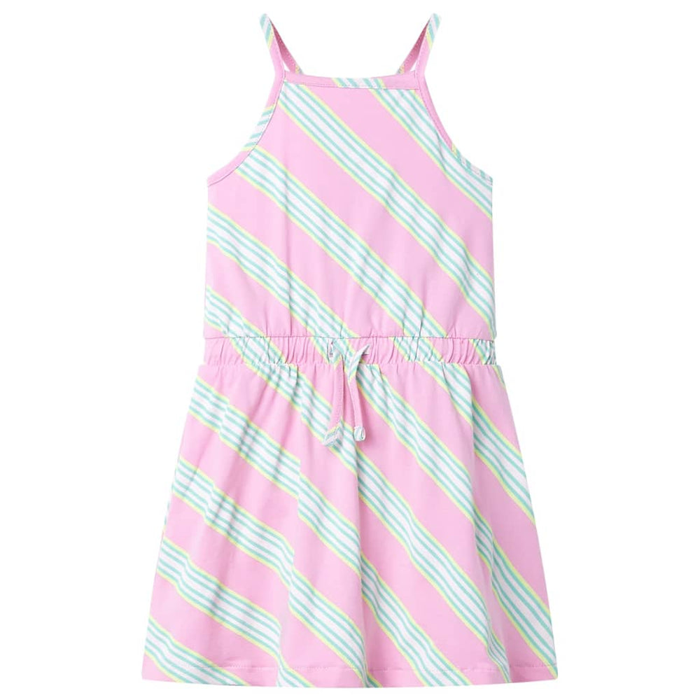 Rosa Kinderkleid Ärmellos mit Kordelzug - Größe 128