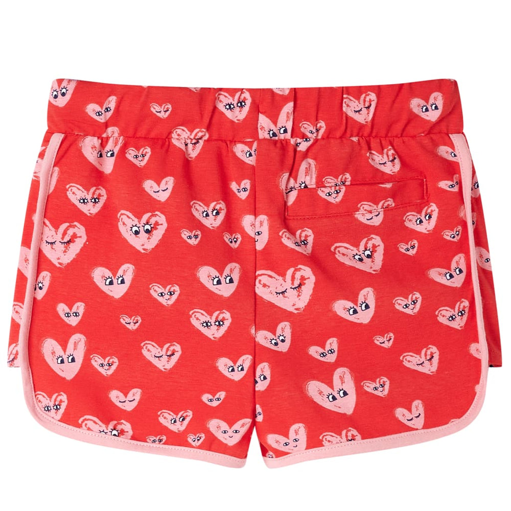 Short pour enfant avec cordon de serrage Rouge 116