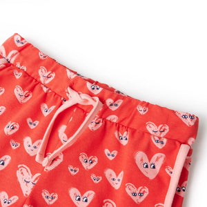 Rote Kindershorts mit Kordelzug - Größe 116