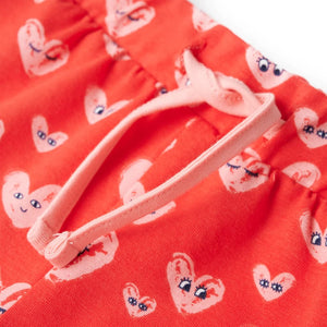Rote Kindershorts mit Kordelzug - Größe 128