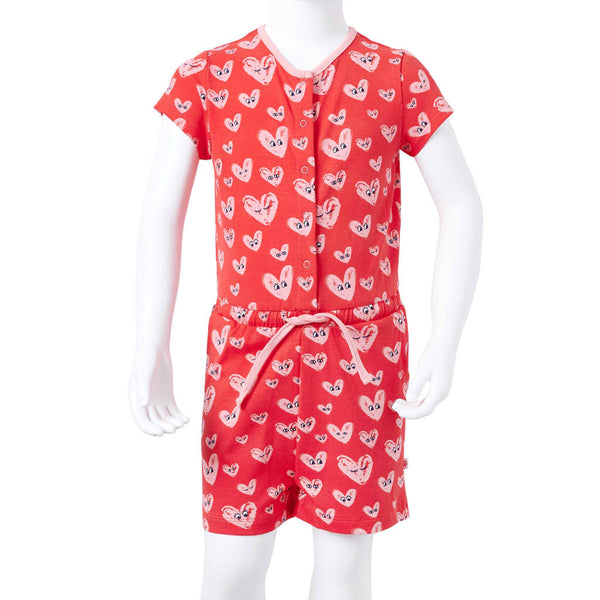Kinder Spielanzug Rot Größe 128