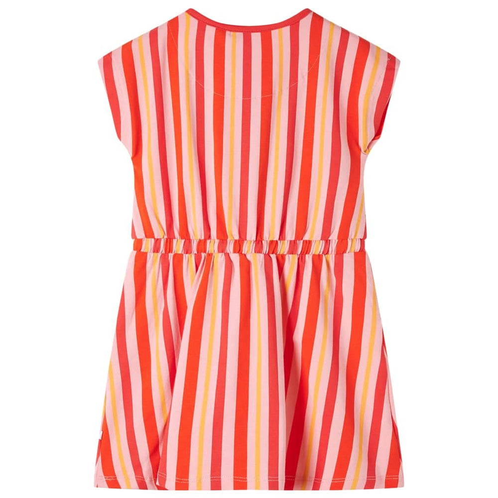 Kinderkleid Rosa Rot Kordelzug Größe 104