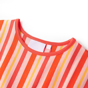 Robe d'enfant avec cordon de serrage Rose et rouge 116