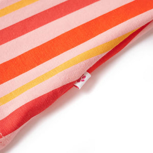 Robe enfant rose et rouge à cordon de serrage 128