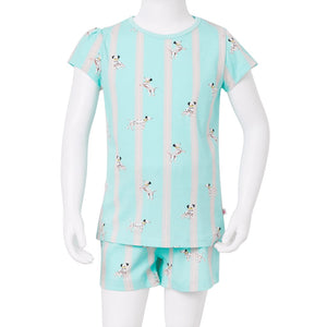 Kinderpyjama Kurzarm Ecru Größe 128