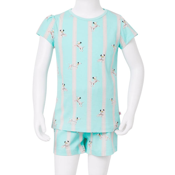 Kinderpyjama Kurzarm Ecru Größe 128