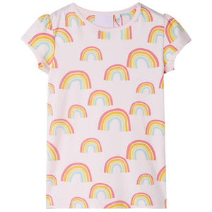 Pyjama Enfant Manches Courtes Rose Poudré 92