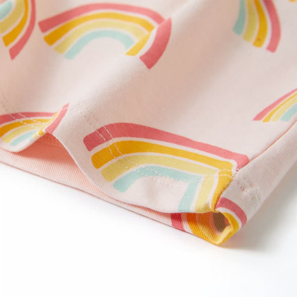 Pyjama Enfant Manches Courtes Rose Poudré 92