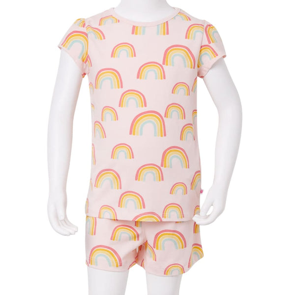 Pyjama Enfant Manches Courtes Rose Poudré 92