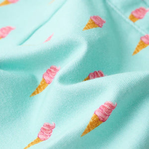 Kindershorts Minzgrün mit Kordelzug - Größe 104