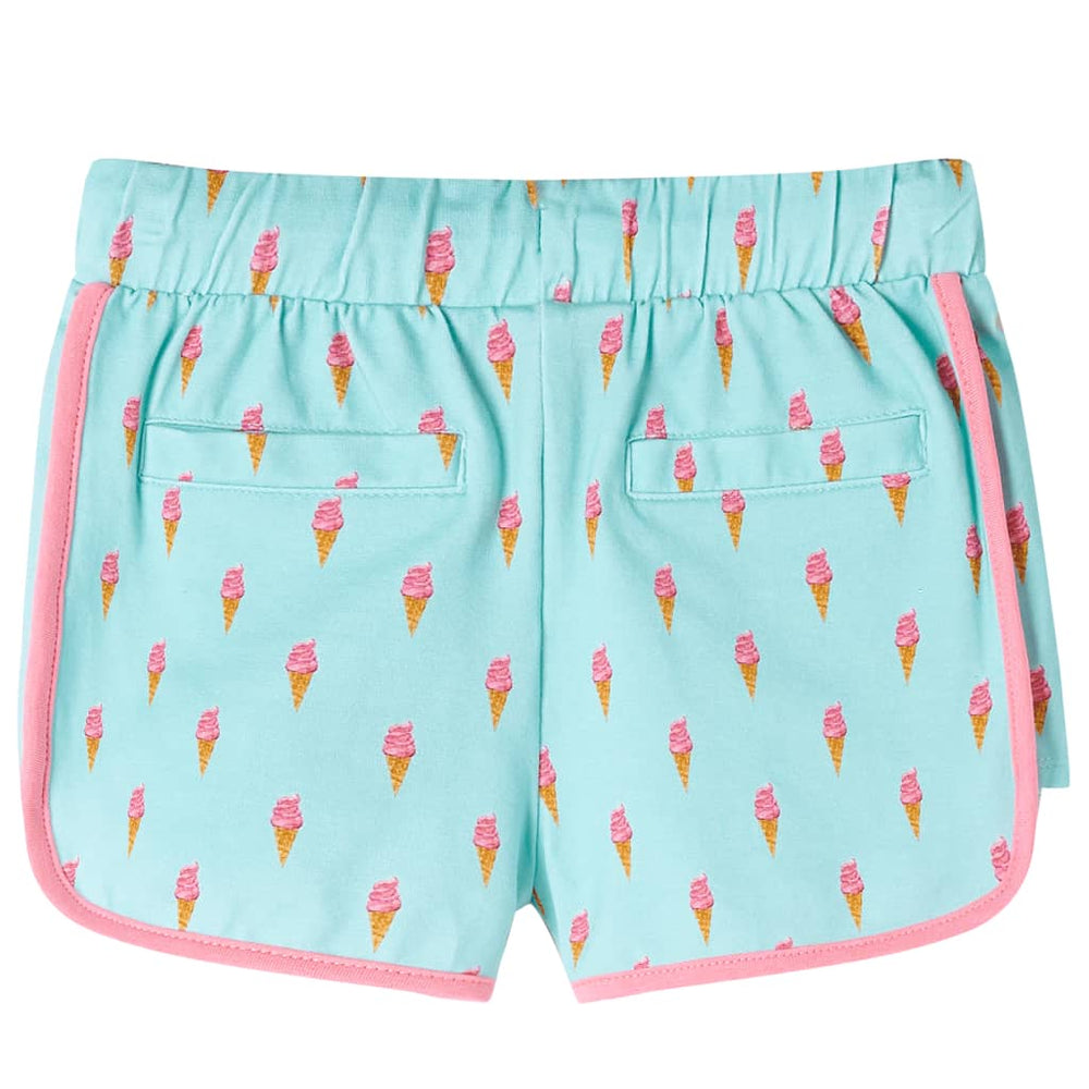 Kindershorts Minzgrün Gr. 116 mit Kordelzug