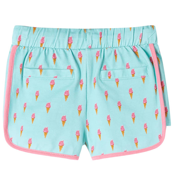 Kindershorts Minzgrün Gr. 116 mit Kordelzug