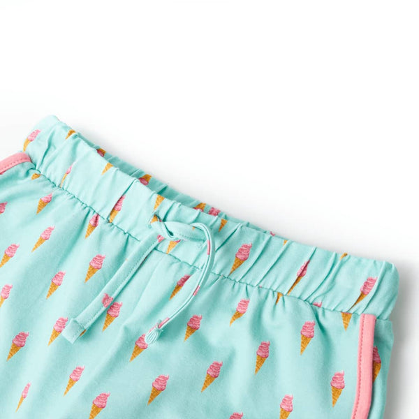 Kindershorts Hell Minzgrün Gr. 140
