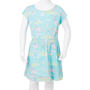 Robe enfant bleu clair 140