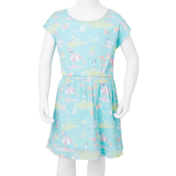 Robe enfant bleu clair 140