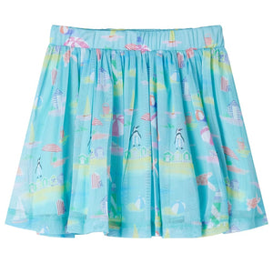 Jupe plissée enfant bleu clair 140